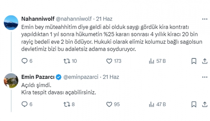Gazeteci Emin Pazarcı dan yüzde 25 tepkisi: 20 bin TL lik eve 6 bin TL kira ödüyorlar!