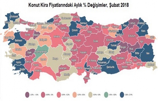 Satılık konut fiyat endeksi Şubat ta yüzde 0,85 arttı!
