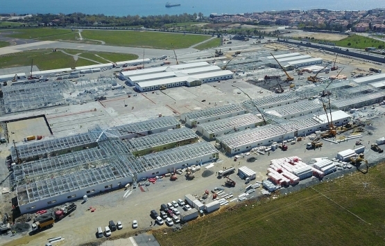 Atatürk Havalimanı nda yapılan sahra hastanesi inşaatında son durum!