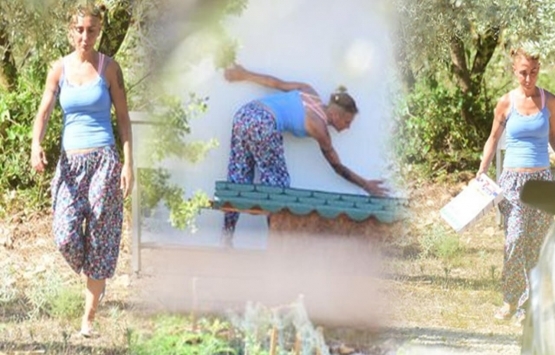 Milas a yerleşen Özlem Tekin, çiftlik hayatına alıştı!