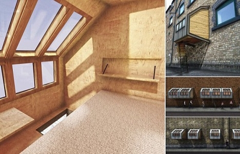 İşte İngiltere de evsizler için tasarlanan cumpa evler!