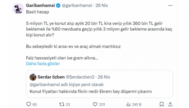 Konut mu, mevduat mı, altın mı? Yatırımcılar dikkat!