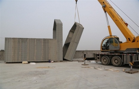 İşte Çin de 3D yazıcıyla yapılan 200 metrekarelik ev!