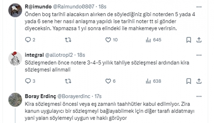 Ev sahiplerine süreli tahliye taahhütname önerisi! 