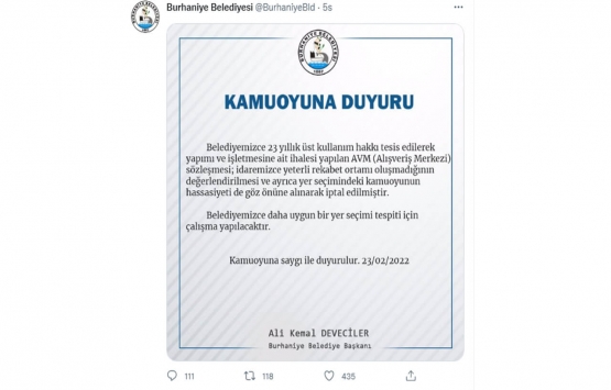 İbrahim Tatlıses e verilen AVM ihalesi iptal edildi!