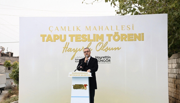 Kahramanmaraş ta 40 yıllık tapu sorunu çözüldü! Hak sahipleri tapularına kavuştu!