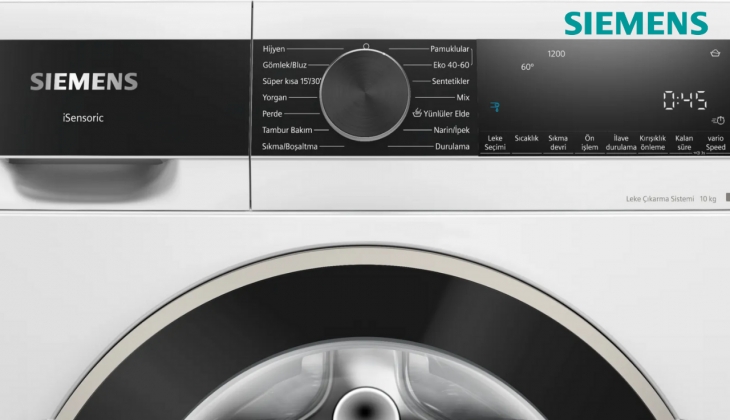 Siemens İQ Çamaşır Makinesi 13.874 bin TL! Teknik özellikleri ve detayları neler? 8 Mart 2023 fiyat listesi