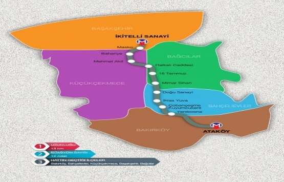 Ataköy-Basın Ekspres-İkitelli Metro Hattı nereden geçecek?