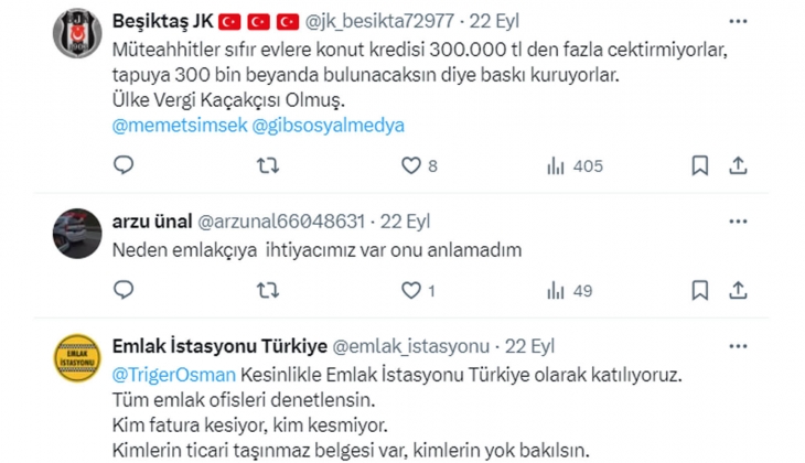 Emlakçılar komisyonlarda fatura kesiyor mu? Bakanlık araştırsın önerisi!