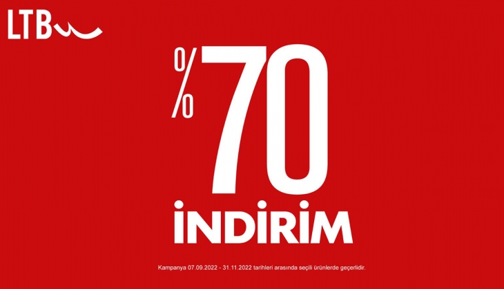 LTB’den %70’e varan dev indirim! LTB 16 Eylül 2022 fiyat listesi…