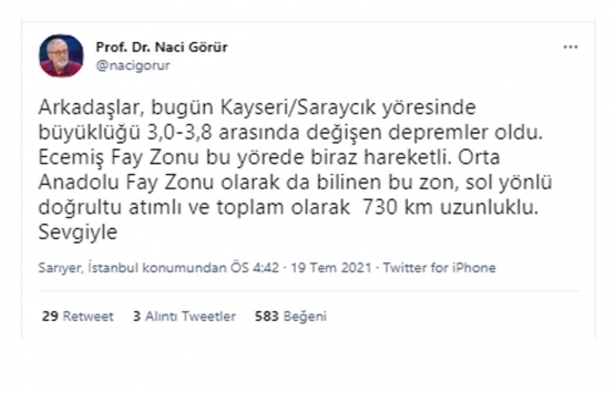 Naci Görür den 2 il için deprem açıklaması!