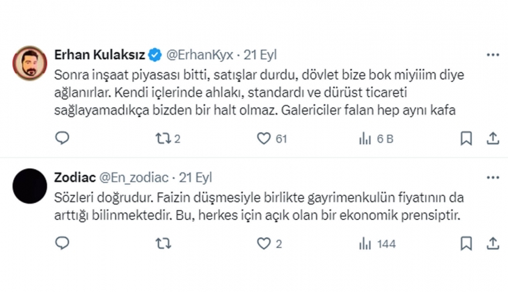 Satılık ev ilanında şaşırtan not: Fiyatımız 1 ay için geçerlidir. Faizler düşmeye başladığında fiyatımız artacaktır!