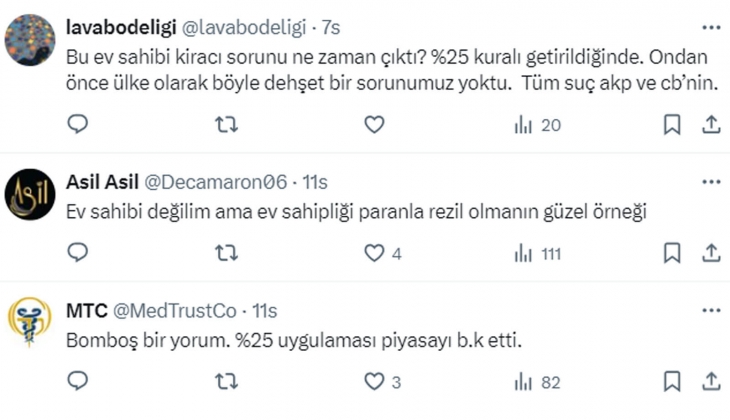  Kimse keyfinden kiracı olmuyor, ama keyiften ev alıp yatırım yapılıyor dendi: Ev sahiplerinden tepki gecikmedi!