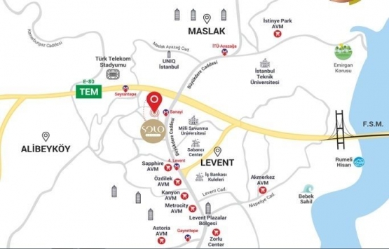 Solo Levent konum!