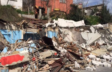 İstanbul Küçükarmutlu da kentsel dönüşüm yıkımları başladı!