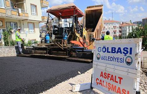 Gölbaşı'nda asfaltlama çalışmaları başladı!
