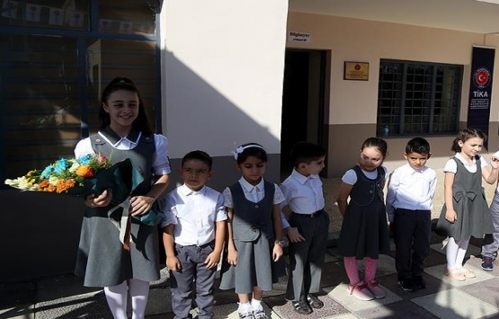 Suriye'de onarılan okul hizmete açıldı!