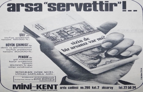 1977 yılında Pendik te 20 bin liraya arsa!