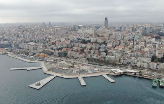 Martı figürünün iptal edildiği Kabataş ta çalışmalar yeniden başladı!