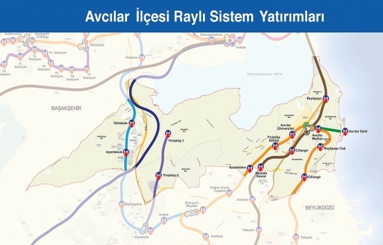 İstanbul raylı sistem haritası 2019!