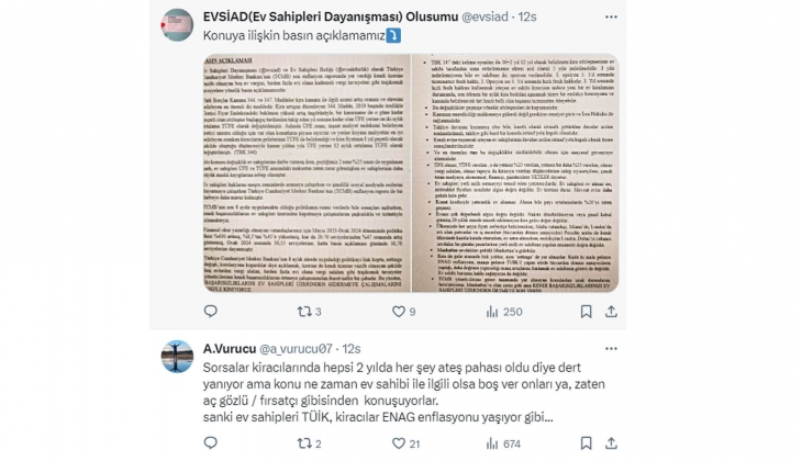 Evlerde yüzde 25 sınır var ama, Vakıflar kiracılarına çok yüksek kira zamları için ihbarname yolluyor!