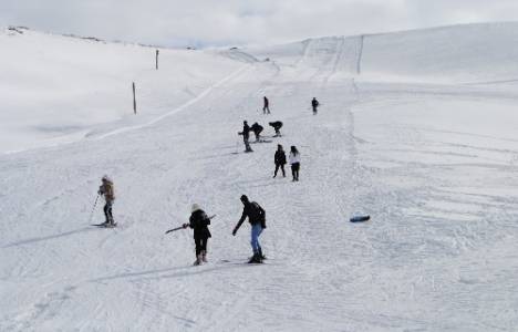 Hakkari'de hafta sonu kayak keyfi vardı!