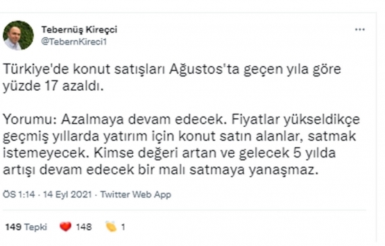 Konut satışları ilk 8 ayda ne oldu?