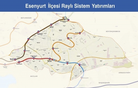 İşte İstanbul un raylı sistem haritası!