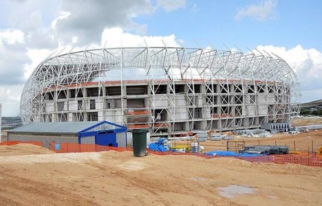 Gaziantep Arena'nın yüzde 92'si tamam!