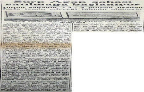 1941 yılında Surp Agop Mezarlığı sahası satılacak!