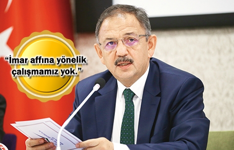 İmar affı yok!