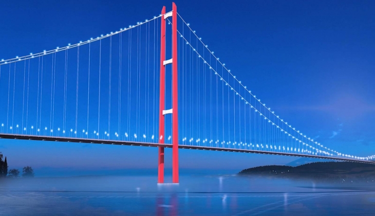 "Yılın projesi" seçilen 1915 Çanakkale Köprüsü nün ödülleri dağıtıldı...