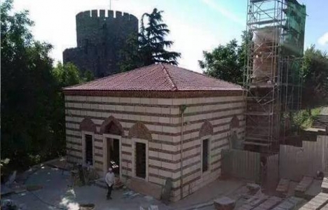 Rumeli Hisarı'ndaki tarihi minare restore edildi!