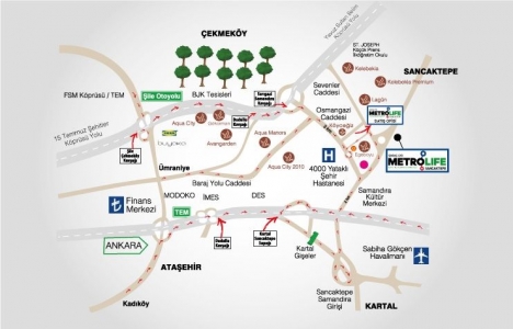 Sinpaş GYO Metrolife Sancaktepe fiyat!