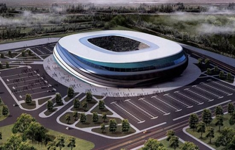 Sakaryaspor'un yeni stadının yüzde 87'i tamam!