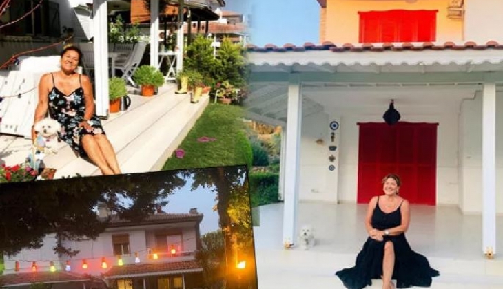 Hülya Darcan'ın Çeşme'de bulunan kırmızı panjurlu lüks evi! 