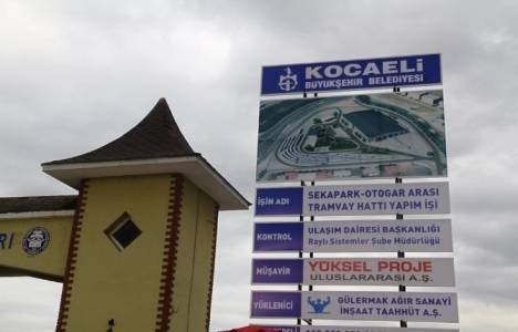 Kocaeli tramvay hattında ilk kazma yarın vurulacak!