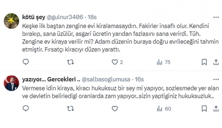 Mağdur ev sahiplerinin tepkisi dinmiyor: 400 metrekarelik evde 2.600 TL ye oturan zengin kiracıma ben bakıyorum!