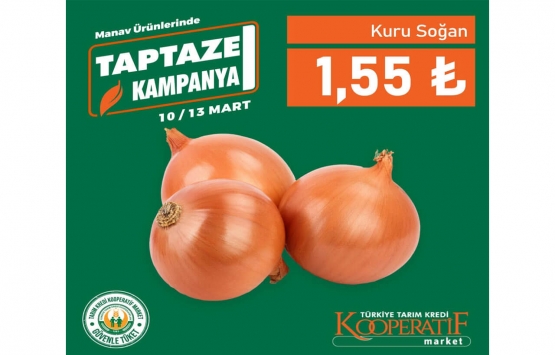 Kooperatif Market ten 5 meyve ve sebzede kampanya! İşte fiyat listesi!