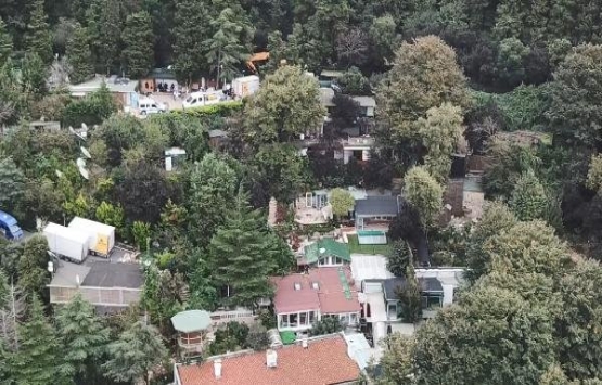 Adnan Oktar ın villasındaki yıkım havadan görüntülendi!