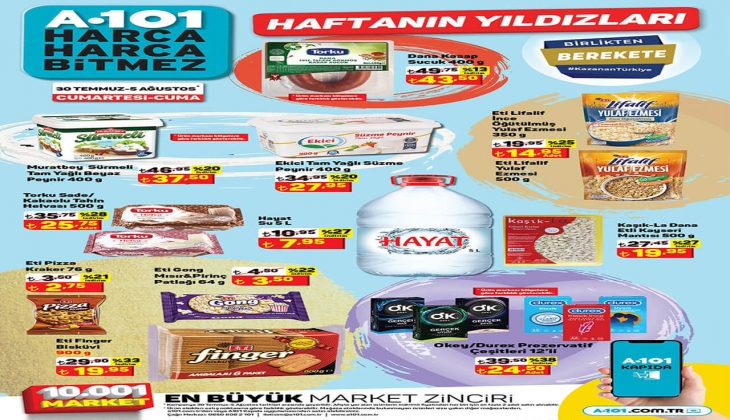 30 Temmuz 2022 A101 kataloğu! 30 Temmuz Cumartesi A101 kataloğu yayınlandı mı?
