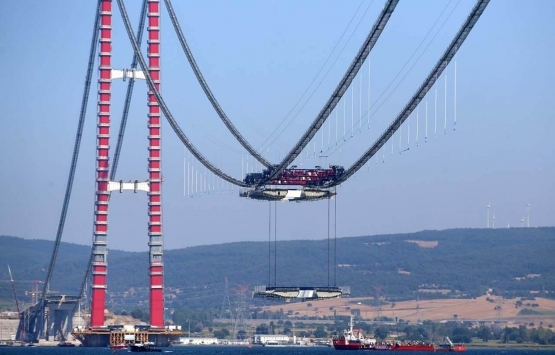 1915 Çanakkale Köprüsü nün 3. tabliye montajı başladı!