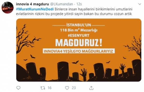 Konut mağdurlarından Murat Kurum a çağrı! 