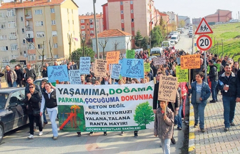 Göçmen Konutları'na inşa edilecek okul için eylem yapıldı!