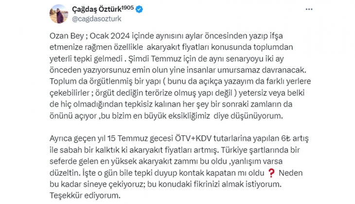 Akaryakıtta ÖTV değişecek: 1 litre benzindeki ÖTV 10.92 TL ye, motorindeki ÖTV 10.24 TL ye yükselecek!