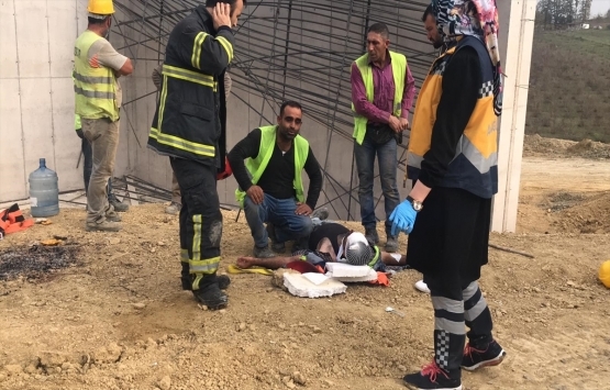 Kuzey Marmara Otoyolu inşaatı iş kazasında 4 işçi yaralandı!