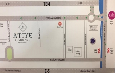 Atiye Residence Kağıthane fiyat listesi 2016!