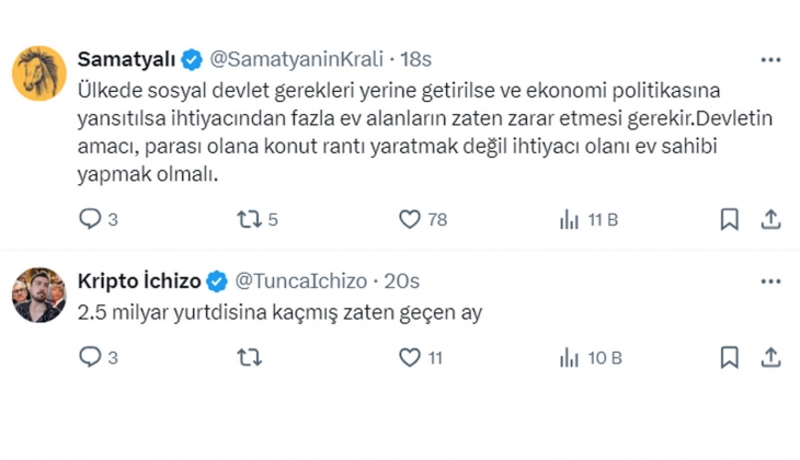 Tebernüş Kireçci sordu: Parasını dolara, avroya veya altına yatırmayıp konutu tercih edenler ne suç işledi?