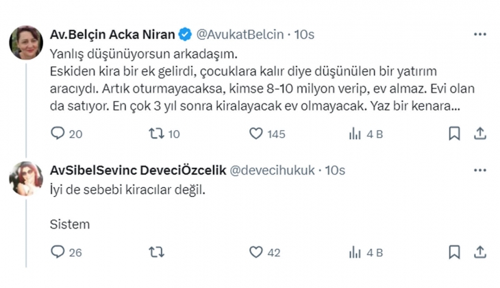 Avukattan ev sahiplerini çıldırtan çıkış: Bizim gibilere denk gelse kan çıkar o tehditlerden!