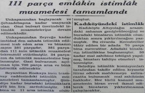1941 yılında Atatürk Bulvarı'nın açılması için 700 parça arsa ve bina istimlak edilecekmiş!